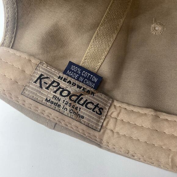 Bass Fishing Member Hat Cap Khaki Canvas Brown Adjustable Unisex Mens - Picture 6 of 6